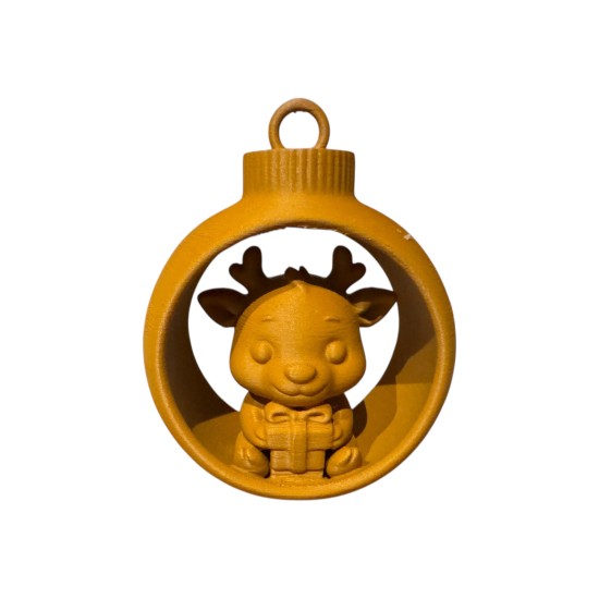 3D print Christmas Present Reindeer in Ornament