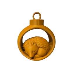 3D print Christmas Cuddle Hedgehog in Ornament