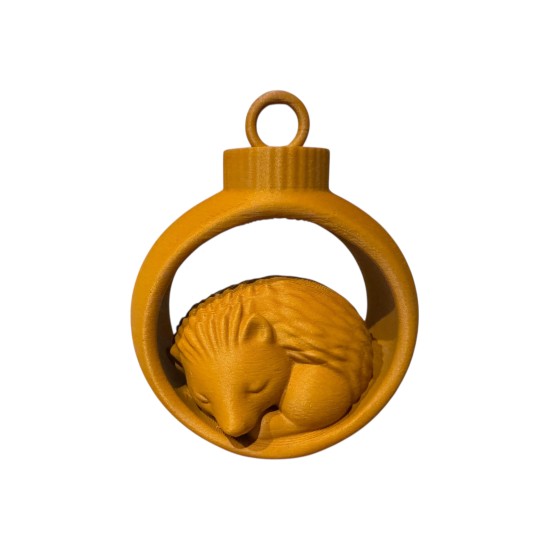 3D print Christmas Cuddle Hedgehog in Ornament