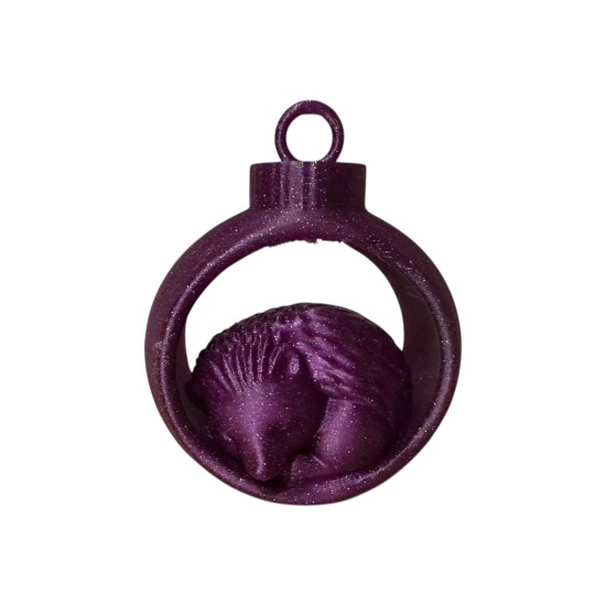 3D print Christmas Cuddle Hedgehog in Ornament