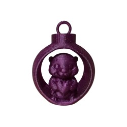 3D print Christmas Heart Otter in Ornament