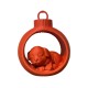 3D print Christmas Slumber Dog in Ornament
