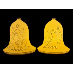 3D print Christmas Tealight Lamp Bell Dog Pos.