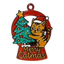 3D print Christmas Ornament Merry Catmas