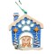 3D print Christmas Ornament Dog House Paw Blue