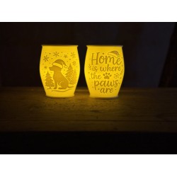 3D print Christmas Tealight Lamp Home Dog Pos.