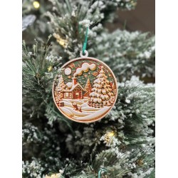 3D print Christmas Ornament Hueforge Colour House