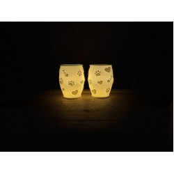 3D print Christmas Tealight Lamp Paws & Fish Pos.