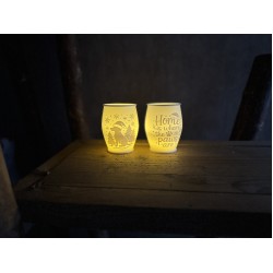 3D print Christmas Tealight Lamp Santa Dog Pos.