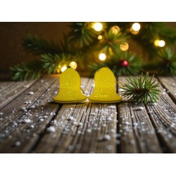 3D print Christmas Tealight Lamp Bell Dog Neg.