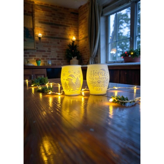 3D print Christmas Tealight Lamp Home Dog Pos.
