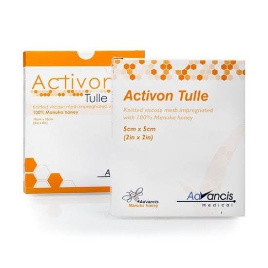 Advancis Activon Tulle, 10 x 10 cm (5 stuks)