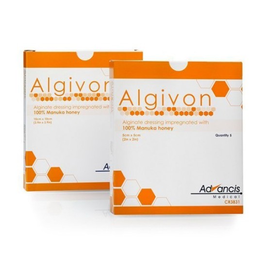 Advancis Algivon Alginaatverband, 10 x 10 cm (5 stuks)