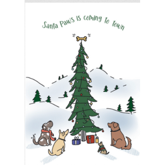 Best Friend Post Eetbare Kaart Santa Paws