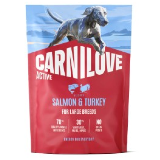 Carnilove Hond Zalm & Kalkoen Adult LB, 1,5 kg