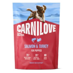 Carnilove Hond Zalm & Kalkoen Puppy, 1,5 kg