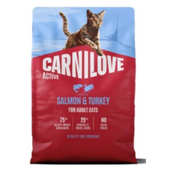 Carnilove Kat Zalm en Kalkoen Adult AB, 2 kg