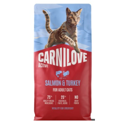 Carnilove Kat Zalm en Kalkoen Adult AB, 6 kg