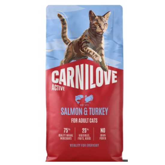 Carnilove Kat Zalm en Kalkoen Adult AB, 6 kg