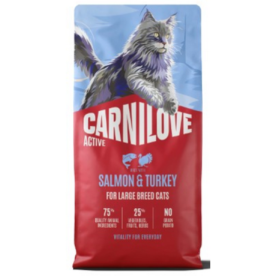 Carnilove Kat Zalm & Kalkoen large breed, 6 kg