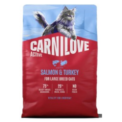 Carnilove Kat Zalm & Kalkoen Adult LB, 2 kg