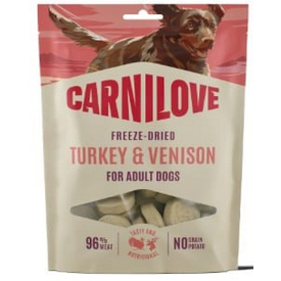 Carnilove Freeze Dried Snacks Hert Kalkoen
