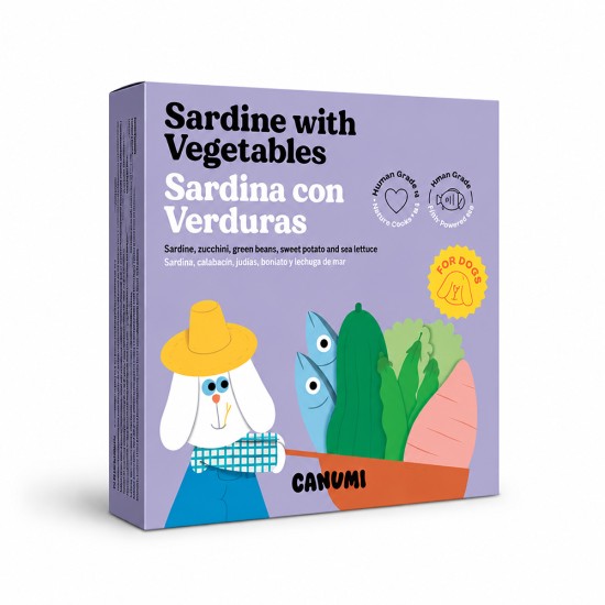 Canumi hond Sardines met groenten