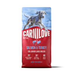 Carnilove Hond Active Zalm & Kalkoen Junior LB