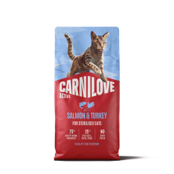 Carnilove Kat Active Zalm & Kalkoen sterilised