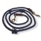 Cooper & Quint Twisted Cotton Verstelbare Riem, Blauw