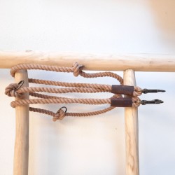 Cooper & Quint Twisted Cotton Verstelbare Riem, Mocca