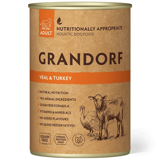 Grandorf Natvoer Veal & Turkey Adult