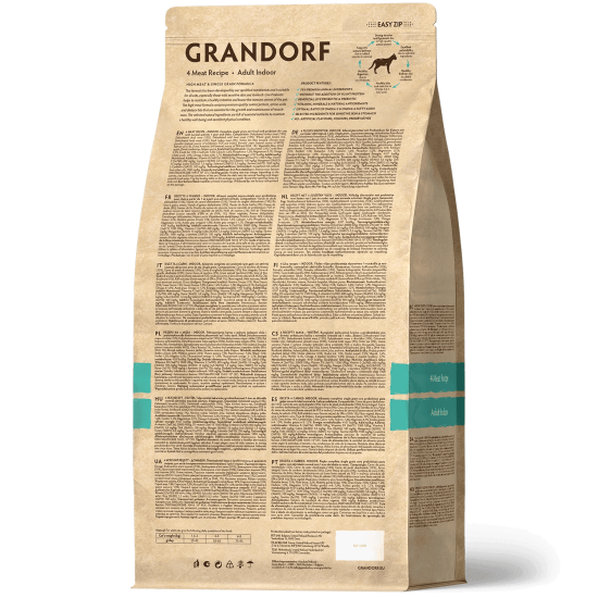 Grandorf Cat 4 Meat Adult Indoor, 400 g