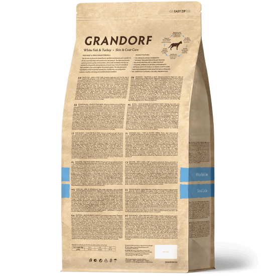 Grandorf Cat White Fish Adult Skin & Care, 2 kg