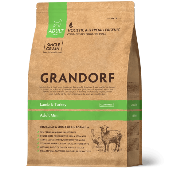 Grandorf Lamb & Turkey Adult Mini, 1 kg