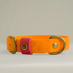 Gula Biothane Halsband Oranje