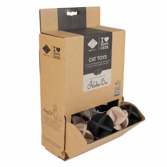 I Love Happy Cats Charlie Felt Ball Assortment