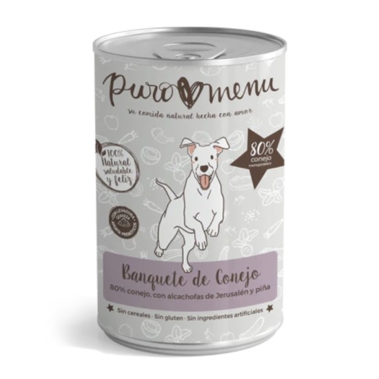 Puromenu Natvoer Hond Rabbit, 800 g