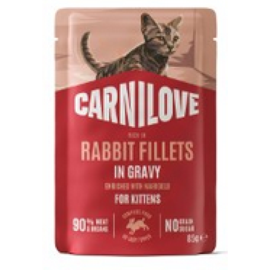 Carnilove Kat Pouch Konijn met Marigold