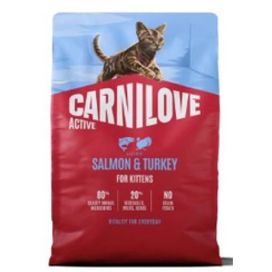 Carnilove Kat Zalm & Kalkoen kittens, 2 kg