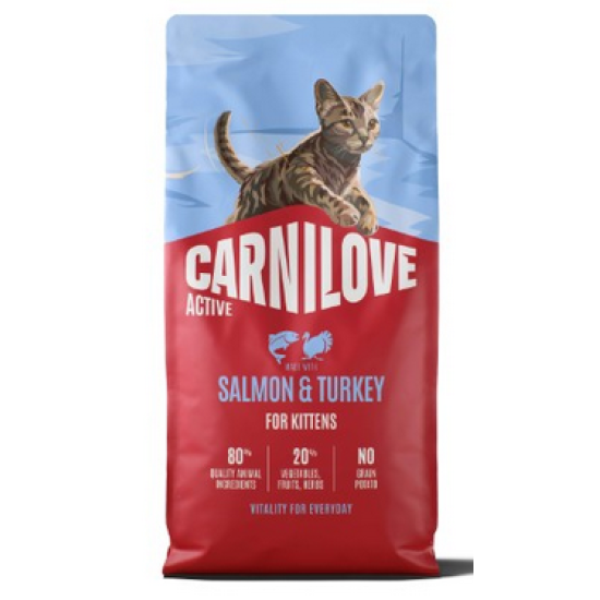 Carnilove Kat Zalm & Kalkoen kittens, 6 kg