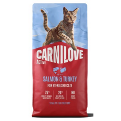 Carnilove Kat Zalm& Kalkoen Sterilised Adult, 6 kg