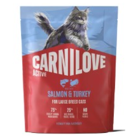 Carnilove Kat Zalm & Kalkoen Adult LB, 400 g
