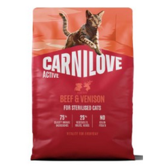 Carnilove Kat Rund & Hert Sterilised Adult, 2 kg