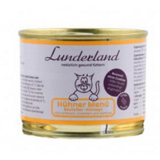 Lunderland Blik Kat Menu Kip