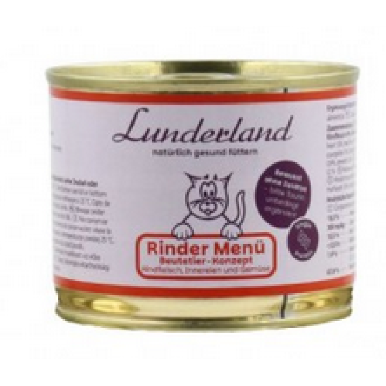 Lunderland Blik Kat Menu Rund