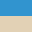 Blauw/ivoor