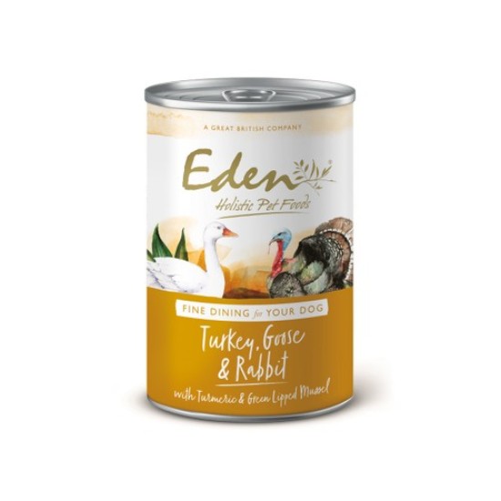 Eden Dog Wet Gourmet Dinde, Oie et Lapin