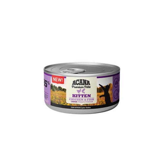 Acana Cat Nourriture humide pour chaton Pâté Poulet et Poisson