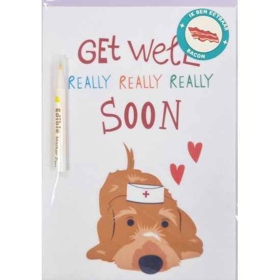 Carte comestible Best Friend Post Get Well